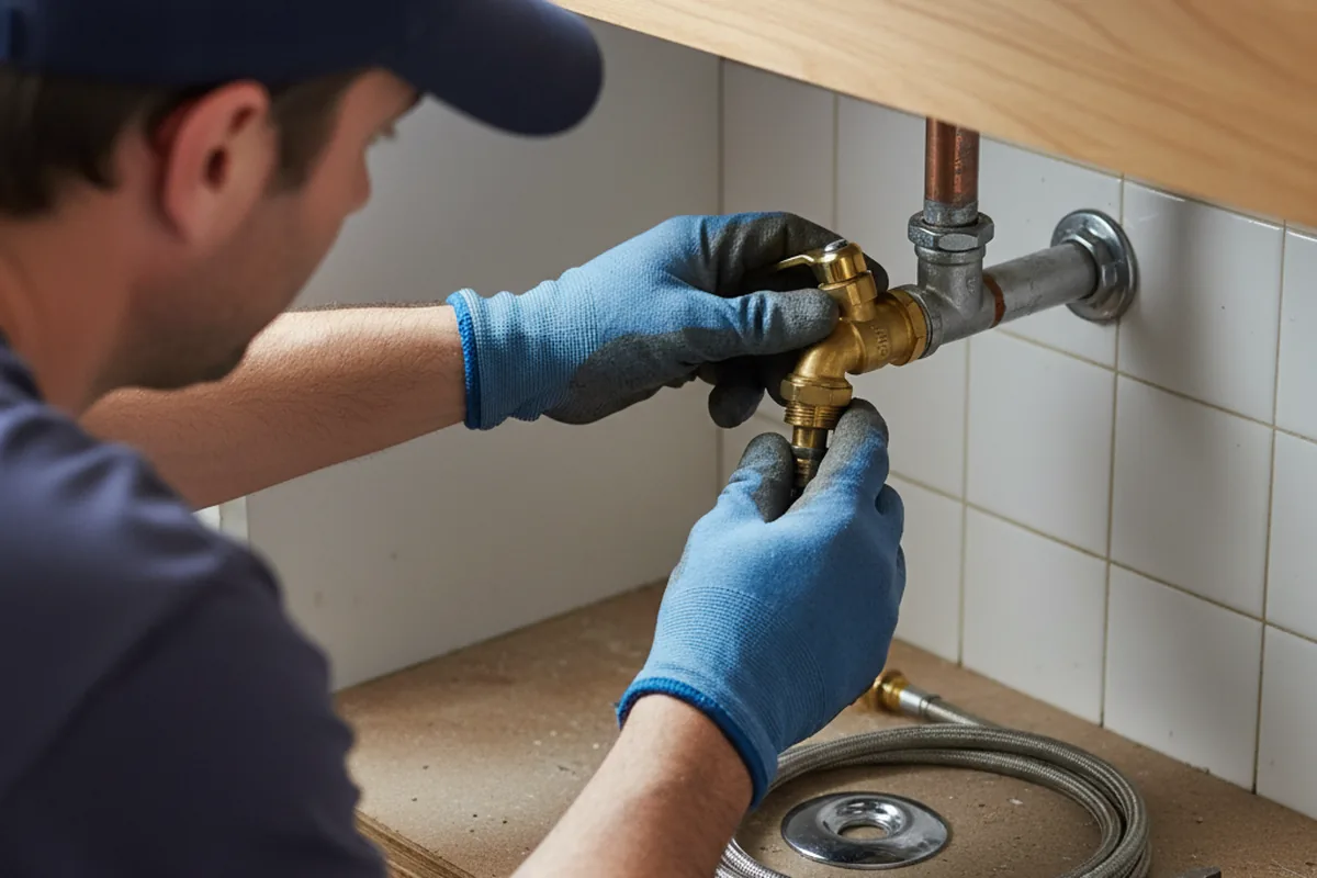 Shutoff valve and fitting work during Faucet and Fixture Repair in Cresskill